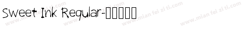 Sweet Ink Regular字体转换